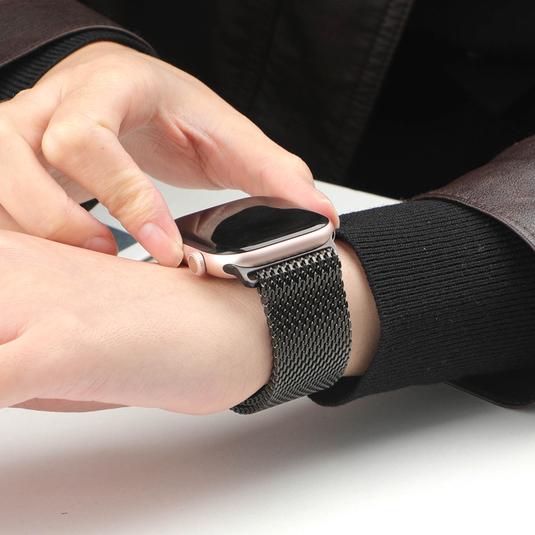 Thick Metal Strap for Apple Wa - Mesh Coil Strip review and price