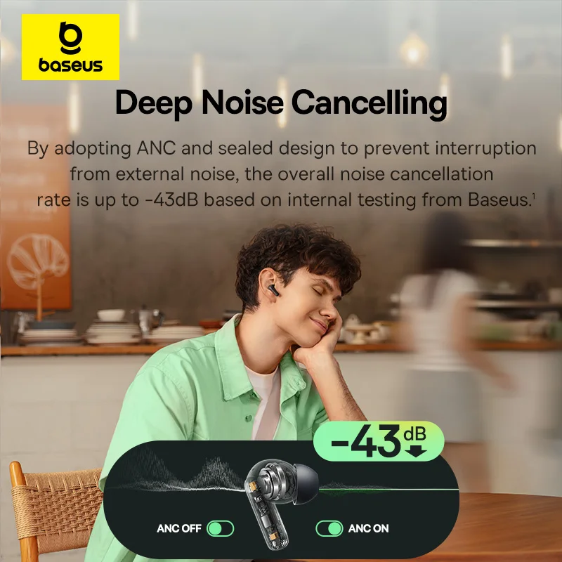 Baseus Bass EP10 NC -43dB Nois - Anker Speaker Soundcore Boom 2 review and price